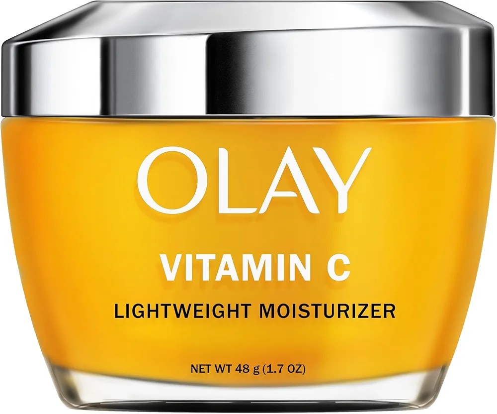 Olay Vitamin C Lightweight Face Moisturizer - Brighten - Even Tone - Hydrate - Lightweight Anti-Aging Cream for Dark Spots and Dry Skin, 1.7 oz