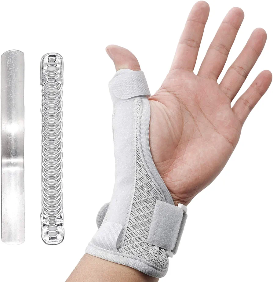 ZTL Thumb Splint Brace, Thumb & Wrist Stabilizer Splint for Trigger Thumb, Pain Relief, Arthritis, Tendonitis, Sprains, Carpal Tunnel - Reversible Left or Right Hand