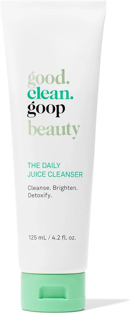 good.clean.goop beauty The Daily Juice Cleanser | Foaming Facial Cleanser to Hydrate & Cleanse Skin | Fruit Enzyme, Chlorella Extract & Spinach Leaf Extract | Face Wash to Detoxify Skin | 4.2 Fl oz