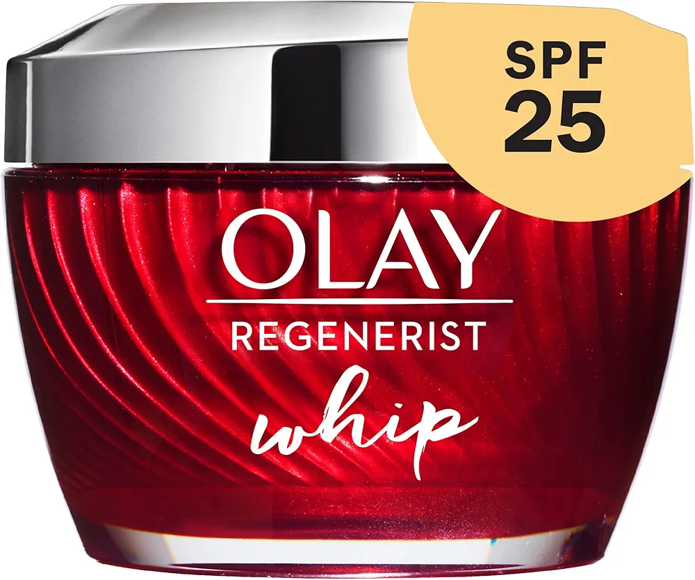 Olay Regenerist Whip Face Moisturizer Cream with Sunscreen SPF 25, 1.7 oz