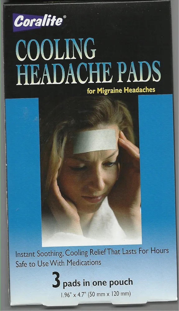 Cooling Headache Pads, Set of 3 by EasyComforts