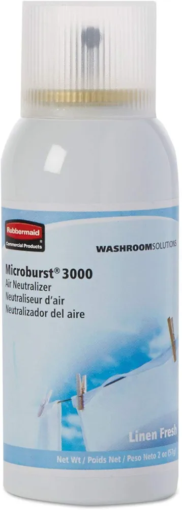 Rubbermaid Commercial 4012551 Microburst 3000 Refill Linen Fresh 2oz Aerosol 12/Carton (RCP4012551)