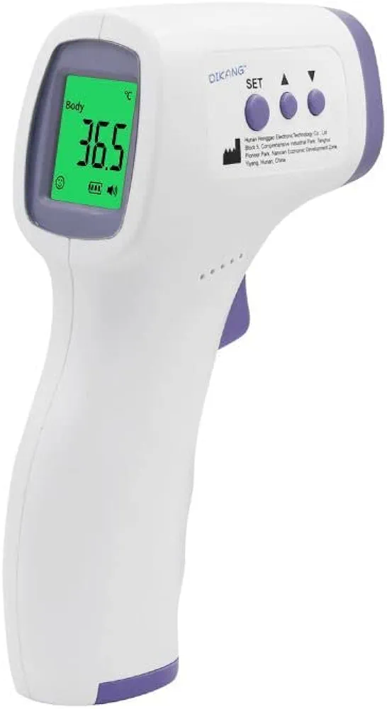 No-Contact Digital Infrared Thermometer, Forehead Thermometer for Adults and Kids, Fast Measurement, Fever Alarm and Memory Function