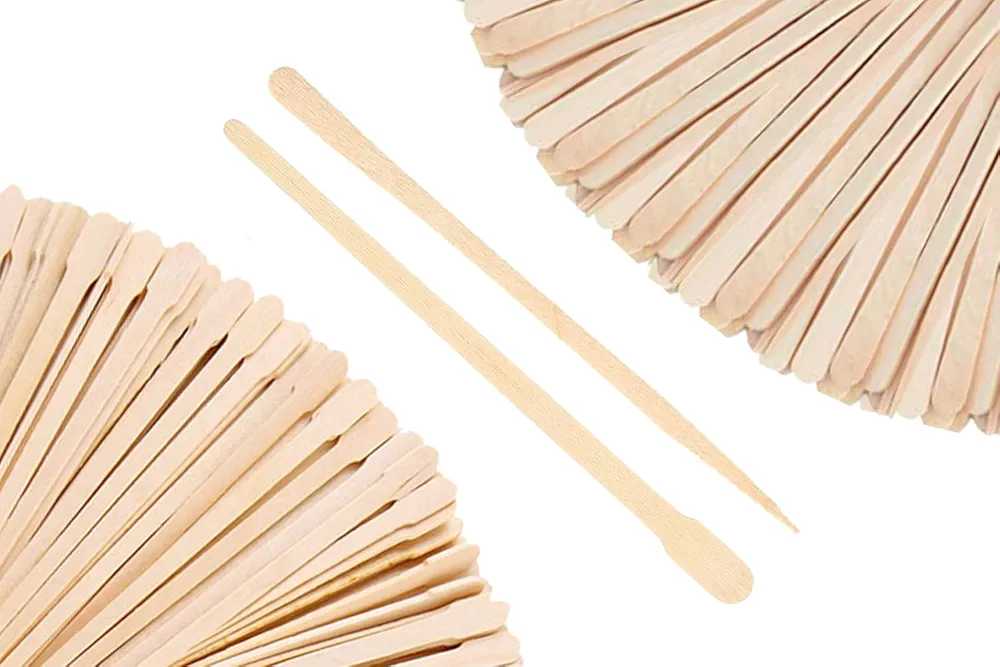 Wooden Wax Sticks - Eyebrow, Lip, Nose Small Waxing Applicator Sticks for Hair Removal and Smooth Skin - Spa and Home Usage (Pack of 1000)