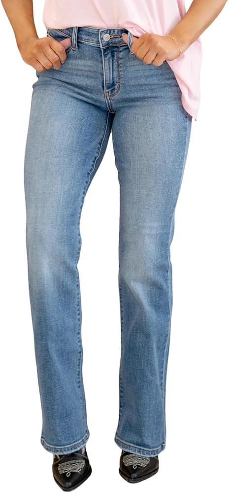 Judy Blue Women's Mid Rise Vintage Bootcut Jeans