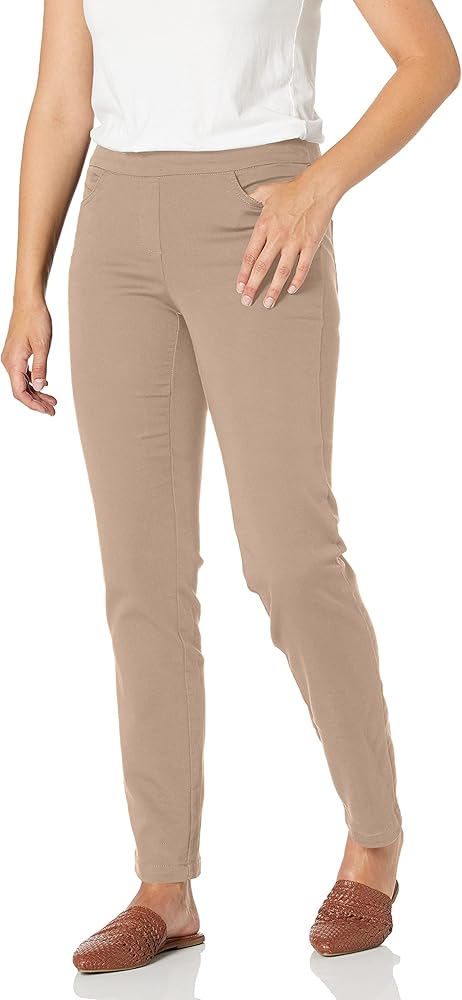 Briggs New York Women's Cotton Super Stretch Pull-on Pant