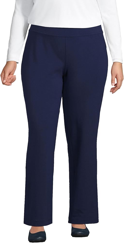 Lands' End Women's Starfish Mid Rise Straight Leg Pants No Size