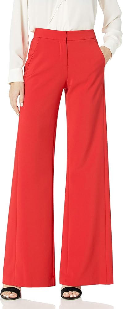 HALSTON Women's Back Pleat Pant