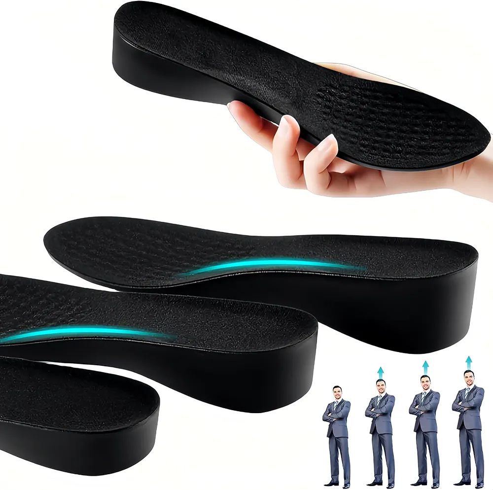 Brandone Height Insoles for Men and Women,Heel Lift,Height Boosters,Heel Wedges,Highpads,High Pads Height Increase Insoles for Men,Height Insoles Increasing Shoes (2''UP, (FL10.6''Us Men's 9-10))