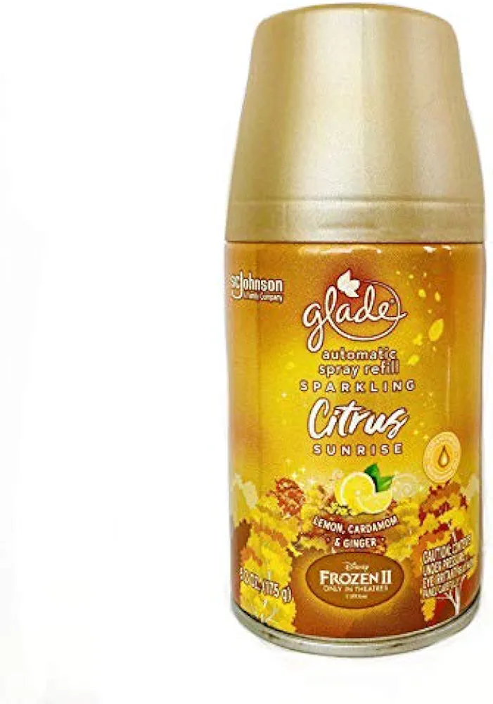 Glade Automatic Spray Refill Sparkling Citrus Sunrise Air Freshener Refills, 6.2 Ounce