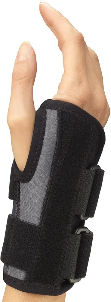 Champion Wrist Splint, Universal Fit, Maximum Support, Airmesh Fabric, Black, X-Large (Right Hand)