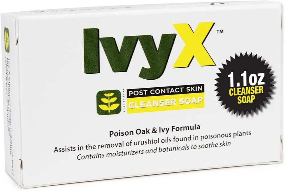 CoreTex Ivy X Cleanser Natural Poison Ivy Soap Bar (Mini) - USA Hand-Made Soap for Poison Ivy, Poison Oak, & Poison Sumac Relief - Use After Contact to Remove the Itch Before it Starts