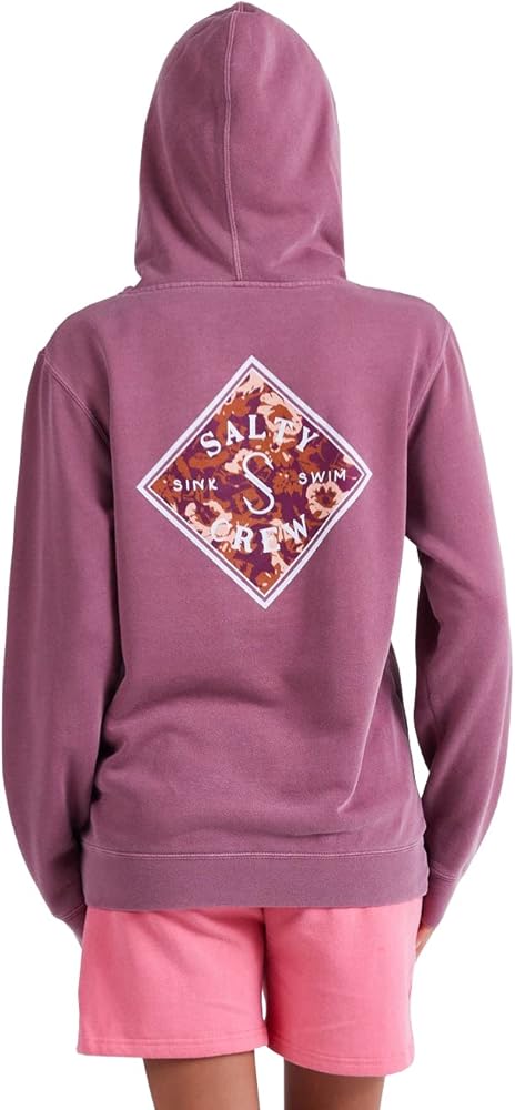 Salty Crew Retro Tippet Boyfriend Women's Hoody - Faded Plum