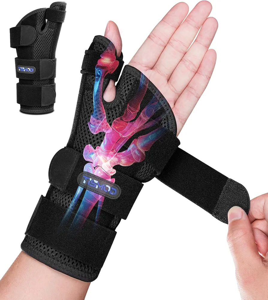 Thumb Splint-Wrist Brace with Thumb Support-Wrist Splint with Thumb Spica Splint for Arthritis,Sprains, Tendonitis,Ligament Injury,Carpal Tunnel,De Quervain's Tenosynovitis fit Women & Men(Left Hand)