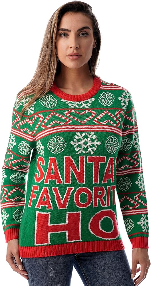 #followme Womens Ugly Christmas Sweater - Sweaters for Women