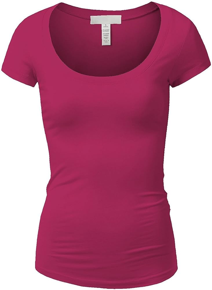 Emmalise Women's Short Sleeve Tshirt Scoop Neck Tee Value Pack Junior Plus Sizes