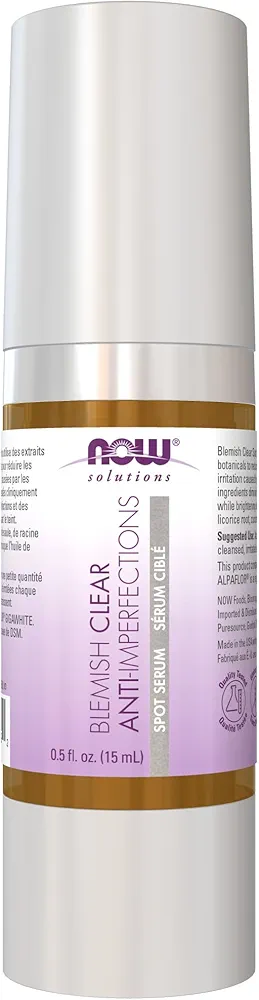 NOW Solutions, Blemish Clear Spot Treatment, Reduces Redness and Irritation, Purify, 0.5-Fluid Ounce