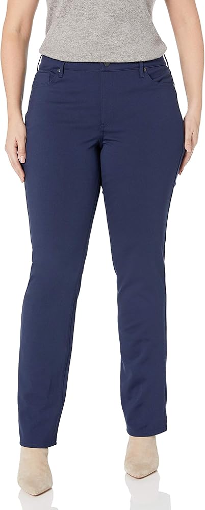 NYDJ Women's Plus Size Ponte Marilyn Straight Pant