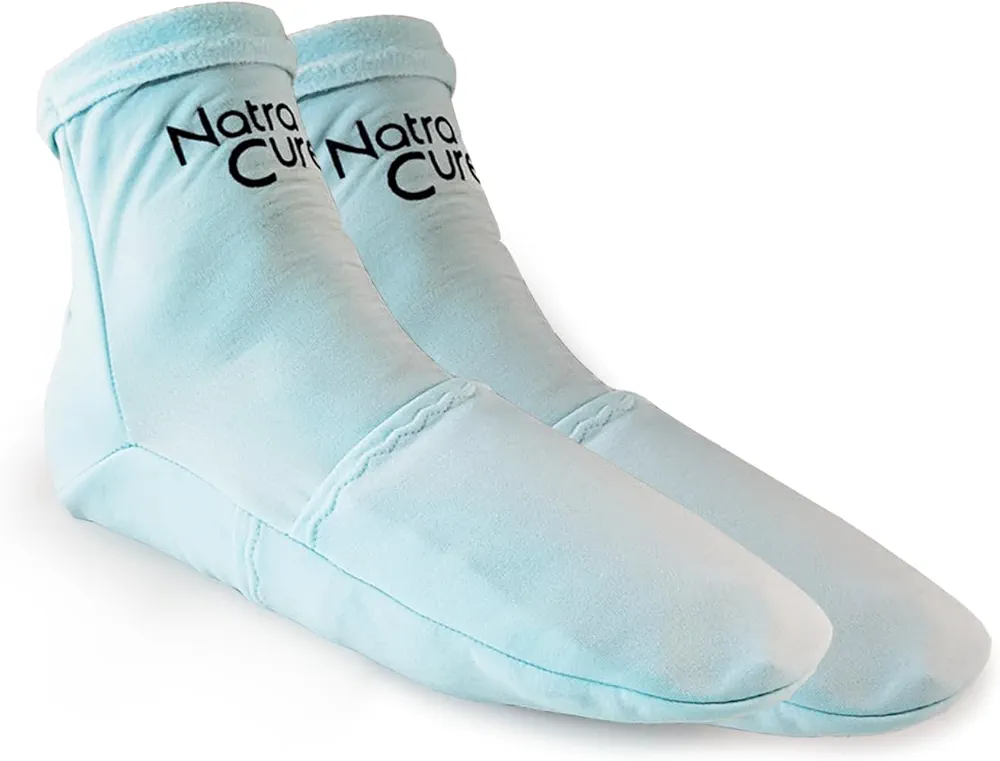 NatraCure Cold Therapy Socks - Reusable Foot Ice Pack - Cooling Socks For Hot Feet, Cold Feet Session for Chemo Socks, Neuropathy Pain Socks, CRPS Relief, Ice Pack For Feet - Size: Small/Medium