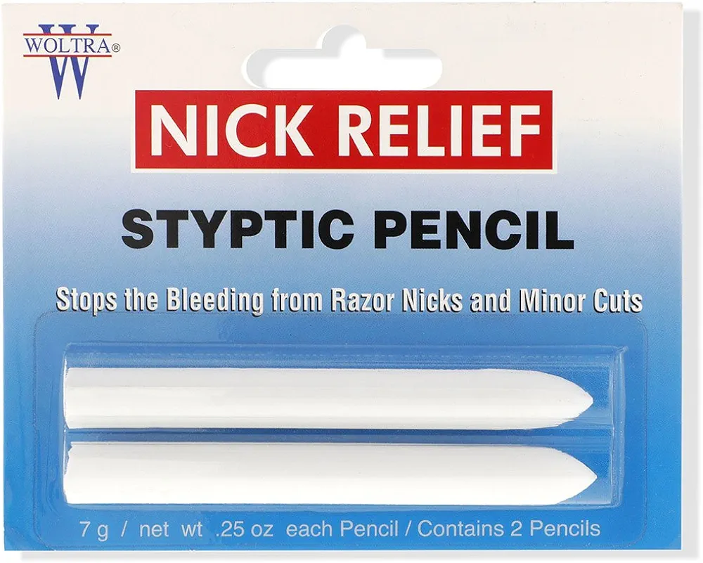 Clubman Woltra Nick Relief Styptic Pencil, 0.25 oz (2 Pencils)