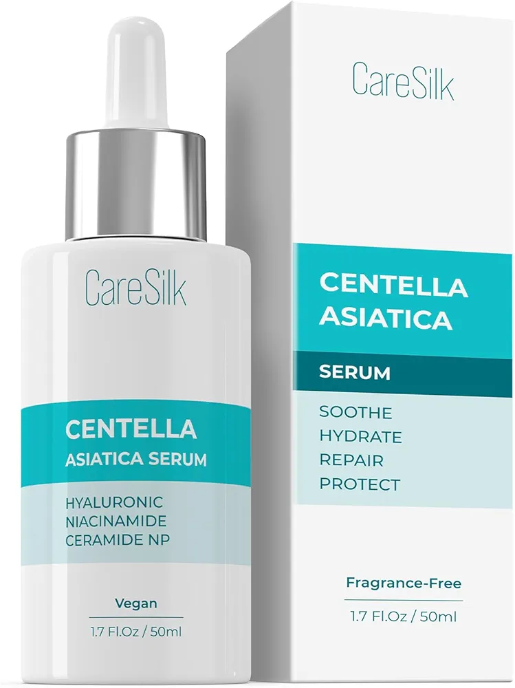 Centella Asiatica Face Serum - Natural Calming & Protecting Moisturizer with Pure Fermented Centella Extract - Niacinamide & Hyaluronic Acid Serum for Face