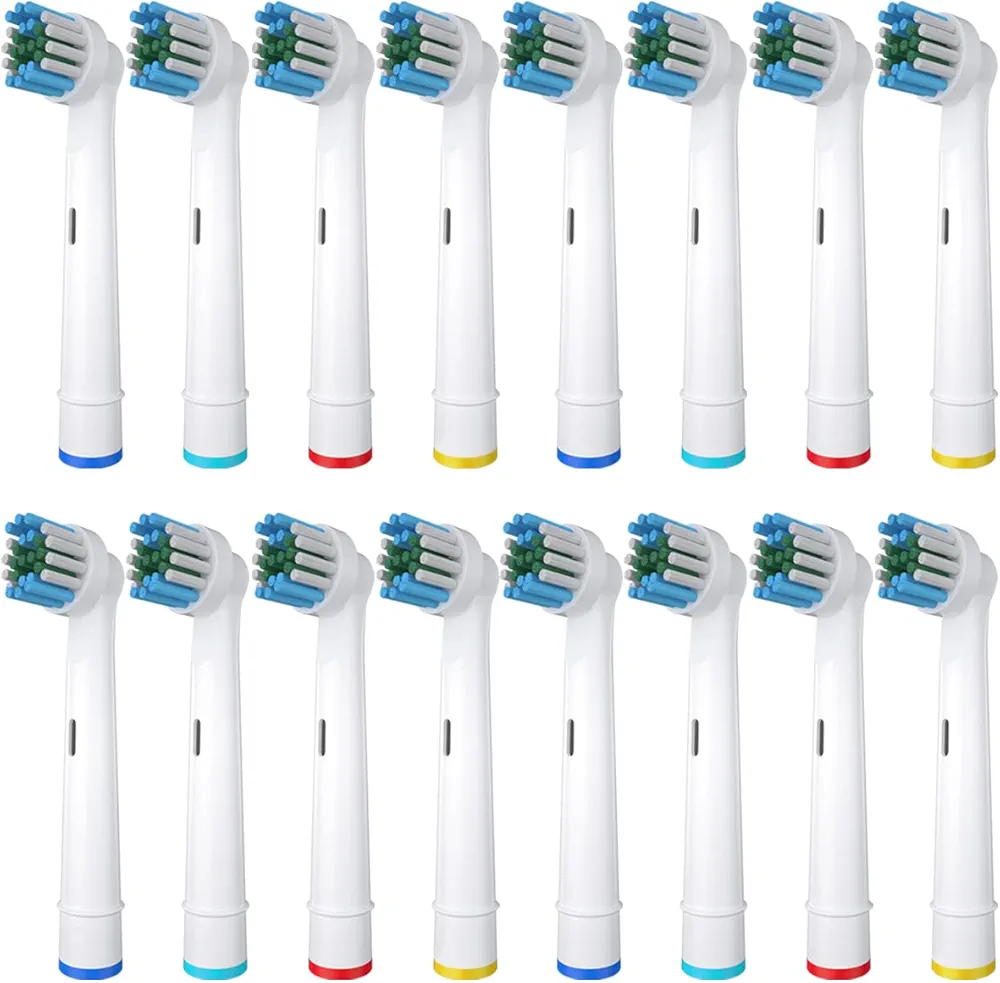 Firik Electric Toothbrush Replacement Heads 16 Pack: Compatible with Oral B Braun Replacement Brush Heads Refill…