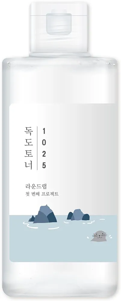 ROUND LAB Dokdo Toner | Exfoliate Dead Skin Cells, Replenish Skin with Long Lasting Moisture, Hydrating, Watery Type Toner (6.76fl.oz)