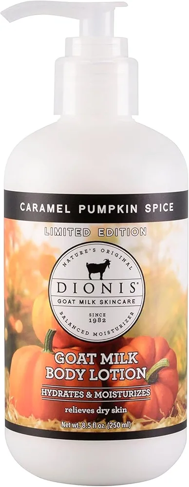 Dionis - Goat Milk Skincare Scented Lotion (8.5 oz) - Made in the USA - Cruelty-free and Paraben-free (Caramel Pumpkin Spice)