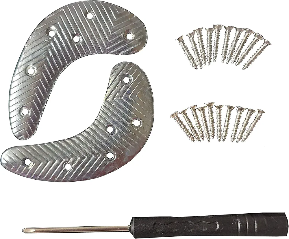 Sole Repair Kit for Men's Shoe and Boot. Metal Heel Plates and Nails. (M30)