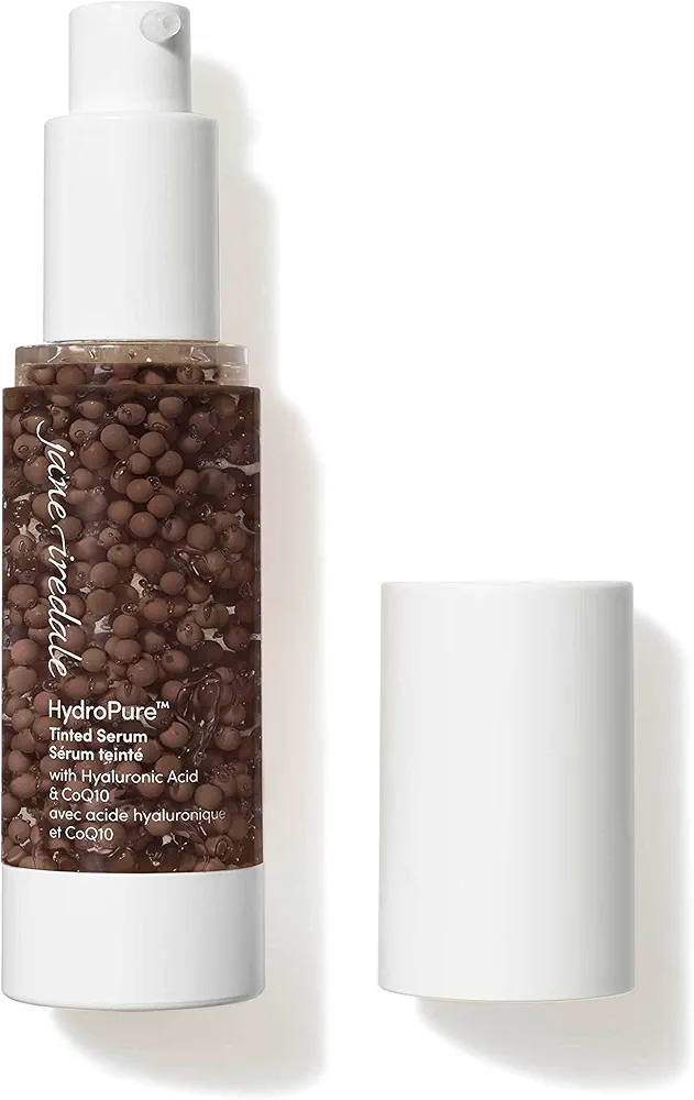 jane iredale HydroPure Tinted Serum, Hydrating, Sheer-Coverage Formula Helps Plump, Soothe, Blur Lines and Even Skin Tone with Hyaluronic Acid + CoQ10