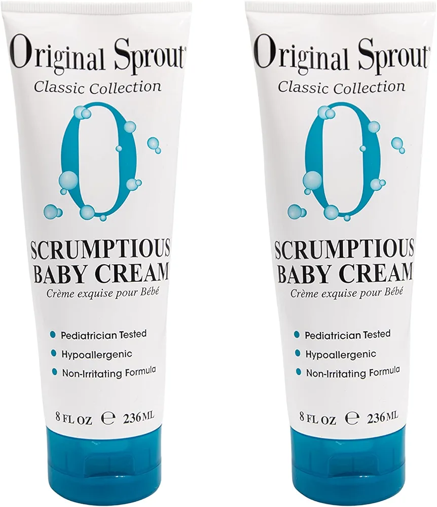 Original Sprout Scrumptious Baby Cream 8 oz (2 pack)