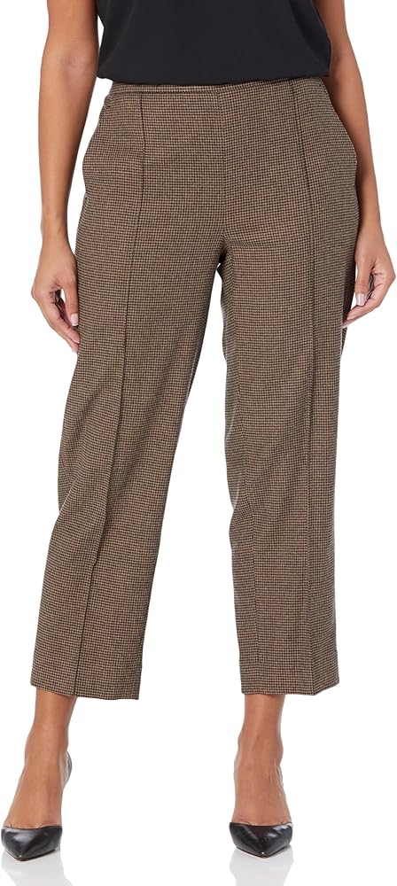 Vince Women's Houndstooth Mid Rise Pull on Pant