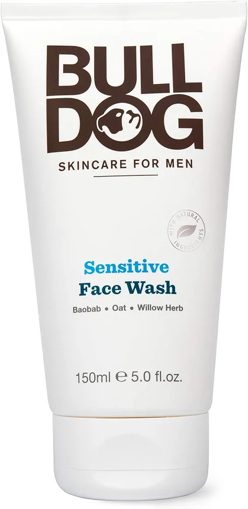 BULLDOG Mens Skincare and Grooming Sensitve Face Wash, 5 Fluid Ounce