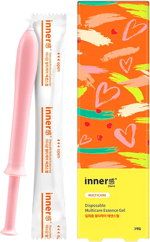 Innergarm Disposable Feminine Multicare Essence Gel – Fragrance Free, one push type, pH Balance Rich moisturizing & nourishing effect with Natural Ingredients, 3 Count