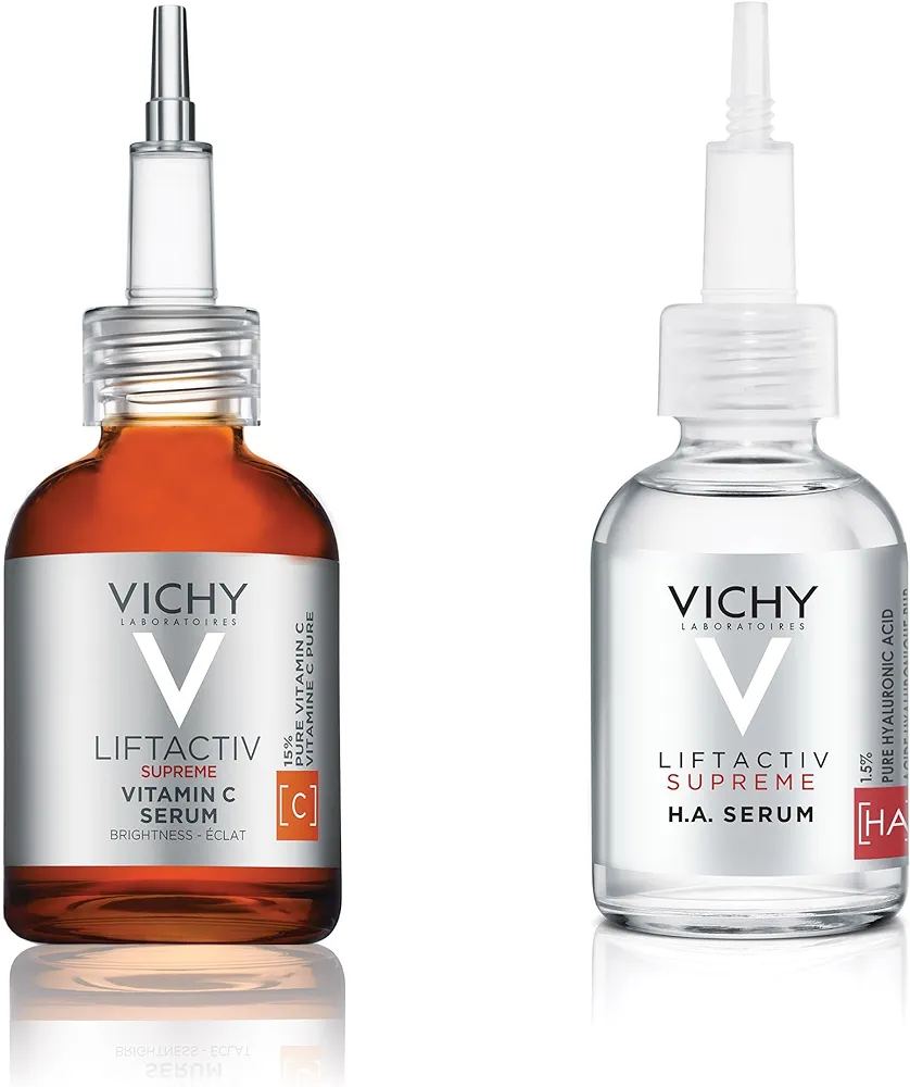 Vichy LiftActiv Vitamin C Serum, Brightening and Anti Aging Serum for Face with 15% Pure Vitamin C, Skin Firming and Antioxidant Facial Serum for Brightness and Moisturizing