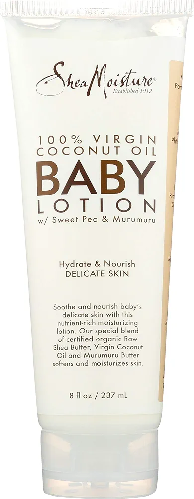 Shea Moisture 100 Percent Virgin Coconut Oil Baby Lotion By Shea Moisture for Kids - 8 Oz Body Lotion, 8 Ounce