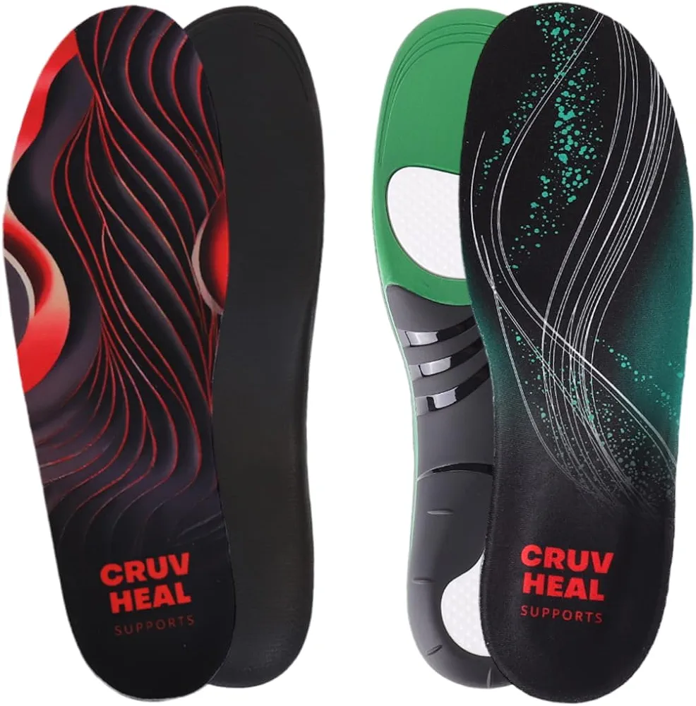 Cruvheal High Arch and 220+ Strong Arch Insoles