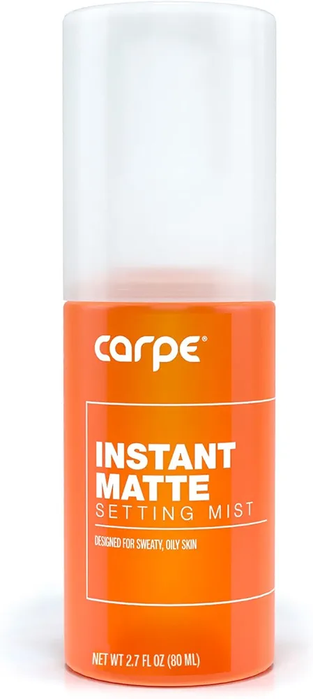 Carpe Matte Setting Spray Mist ~ NEW~ Instant Matte Setting Spray for Sweat & Oil Control - Ideal Setting Spray for Oily Skin - Lightweight Matte Finishing Spray For Makeup w/o Compromising Comfort