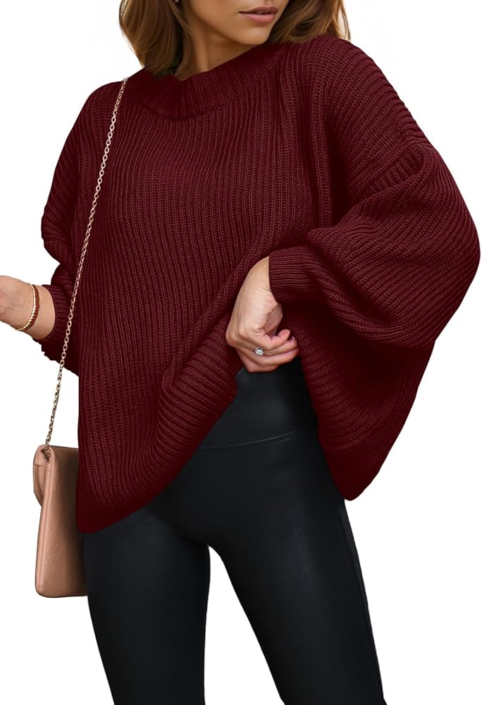 PRETTYGARDEN Womens Sweaters Fall 2024 Oversized Chunky Knitted Pullover Sweater Casual Long Sleeve Crewneck Cute Sweaters