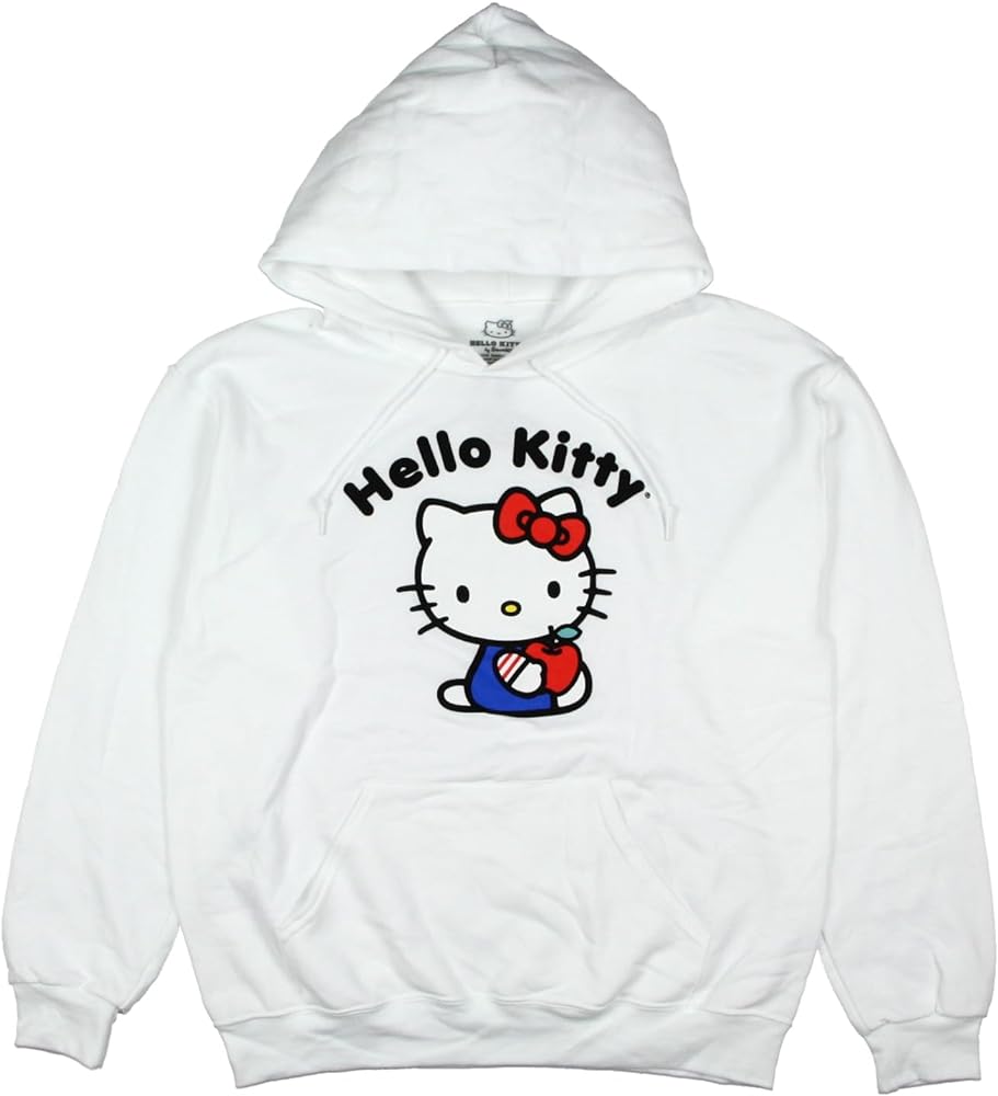 Sanrio Women's Hello Kitty Sweet Apple Graphic Print Hoodie