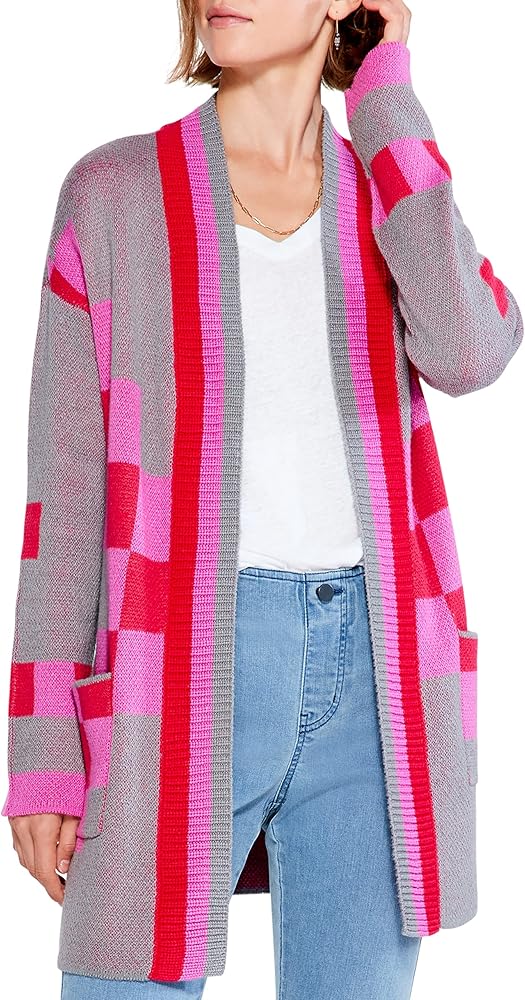 NIC+ZOE Women's Checked Away Cardigan