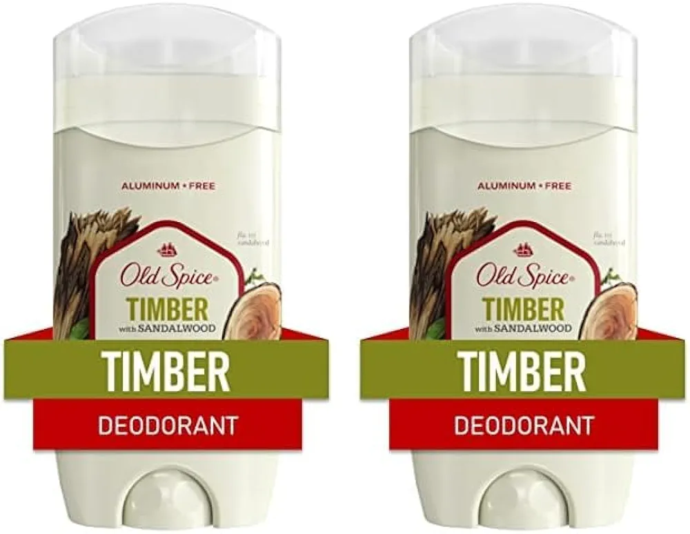 Old Spice Fresher Collection Invisible Solid Men's Deodorant, Timber, 3 Ounce (Pack of 2)