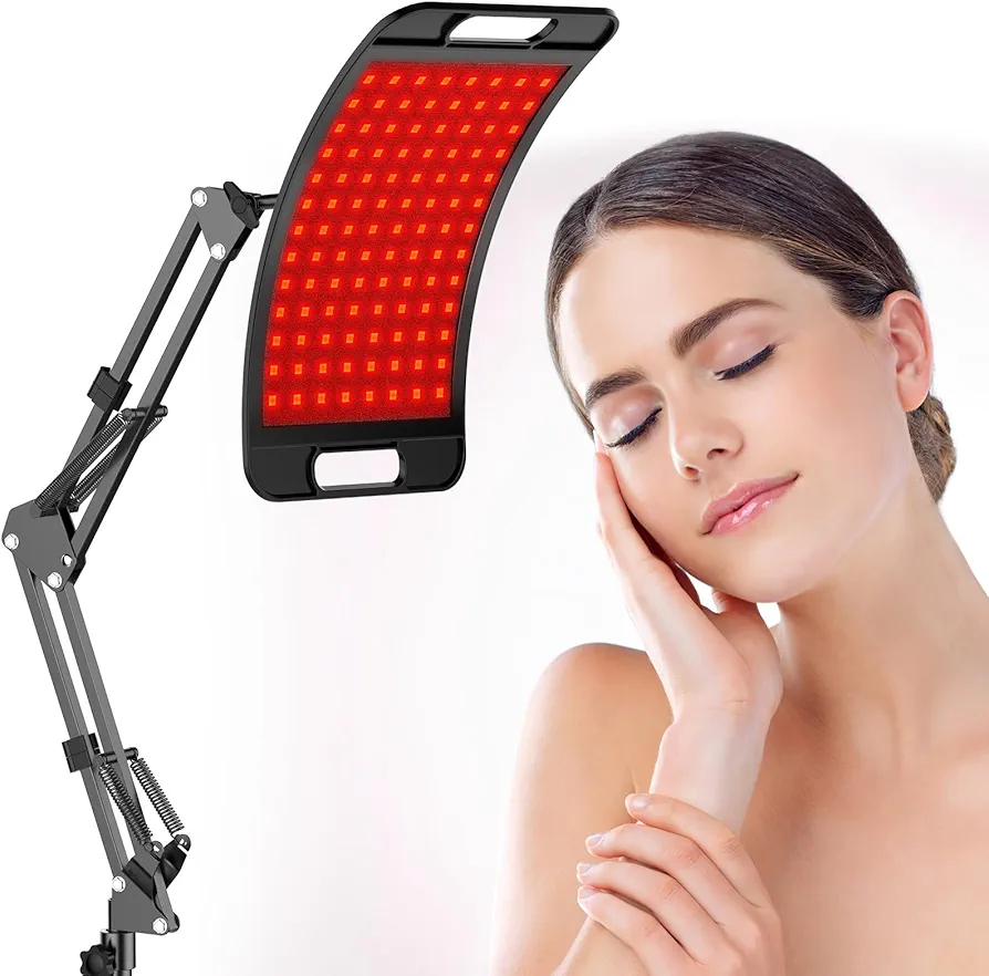 Red Light Therapy Panel, Lamp with Stand, for Face and Body, Light Therapy Device at Home for Beauty and Pain Relief