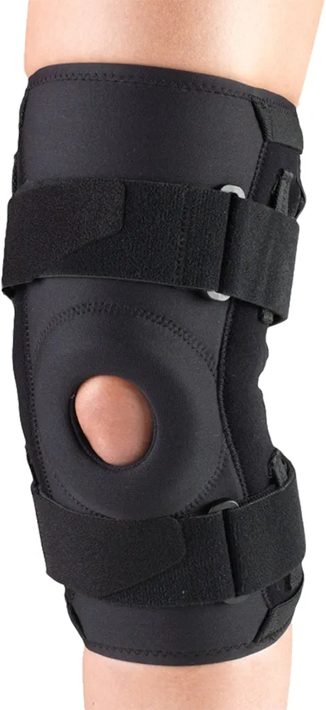 OTC Knee Stabilizer R.O.M. Orthotex Hinged Bars, Black, Medium