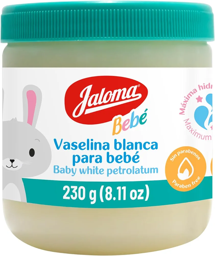 JALOMA Baby Petrolatum, Baby Vaseline Moisturizes and Softens Baby Skin, 8.11 Oz Jar