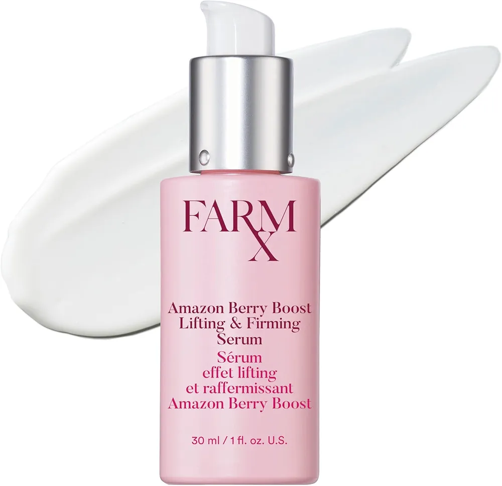 Farm Rx Amazon Berry Boost Lifting & Firming Serum | Vegan Anti-Aging Skin Care | With Acai Berry, Brazil Nut Oil, and Murumuru + Cupuaçu Butters