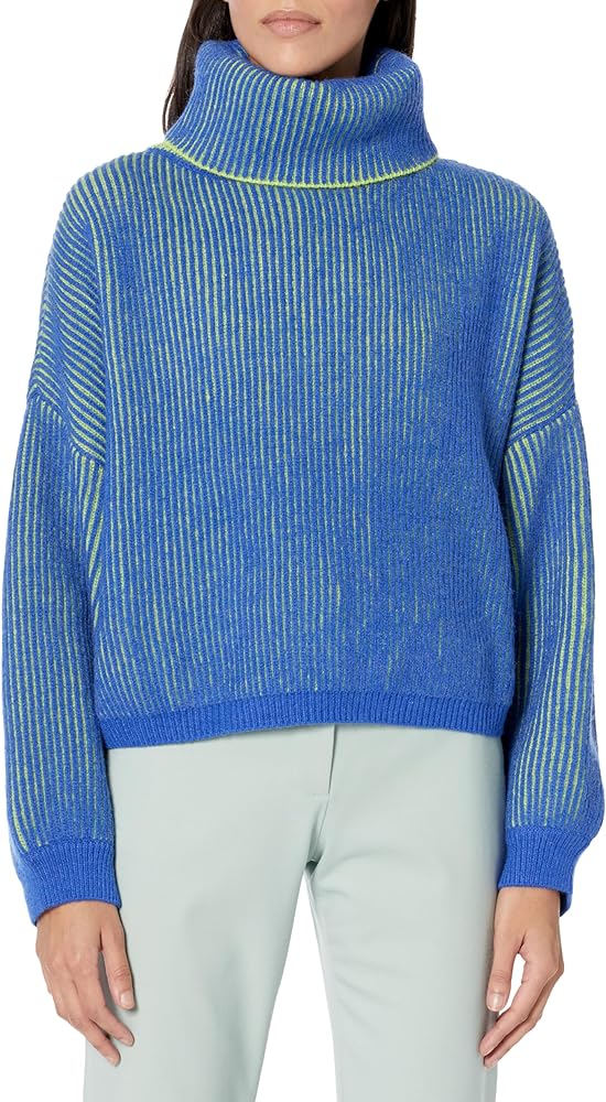 [BLANKNYC] Womens Cropped Turtleneck SweaterPullover Sweater