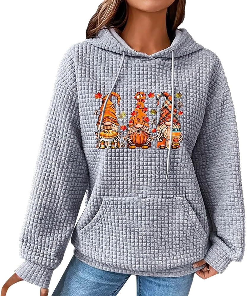 Plus Size Halloween Sweatshirt Women's Hoodies Long Sleeve Casual Print Drawstring Hoodie Sweatshirts Pullover