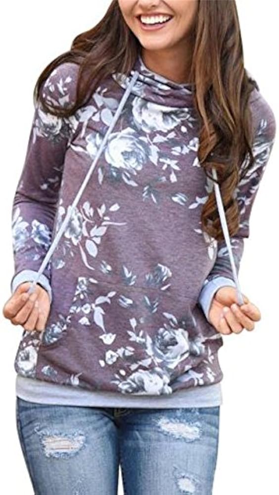 Fashion Printed Sweatshirt For Women Hooded Female Hoody Pullover Tops