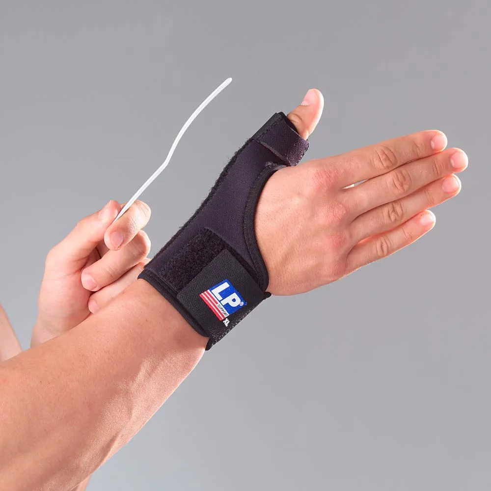 LP SUPPORT 763 Wrist/Thumb Support - Prevents Carpal Tunnel - Adjustable Brace for Pain Relief and Recovery - Includes Aluminum Splint - Large